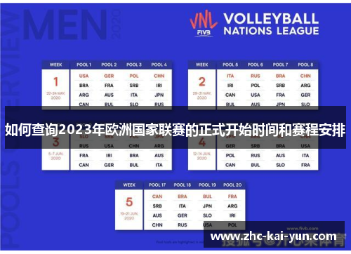 如何查询2023年欧洲国家联赛的正式开始时间和赛程安排 如何查询2023年欧洲国家联赛的正式开始时间和赛程安排