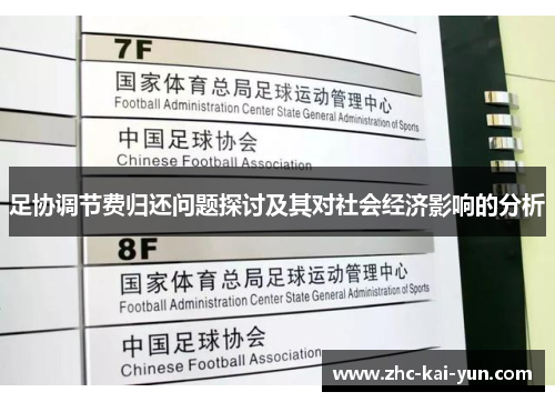 足协调节费归还问题探讨及其对社会经济影响的分析