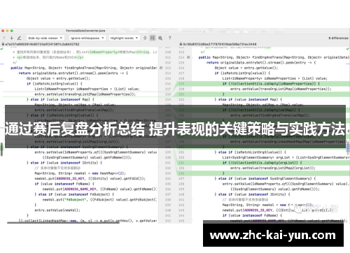 通过赛后复盘分析总结 提升表现的关键策略与实践方法 通过赛后复盘分析总结 提升表现的关键策略与实践方法